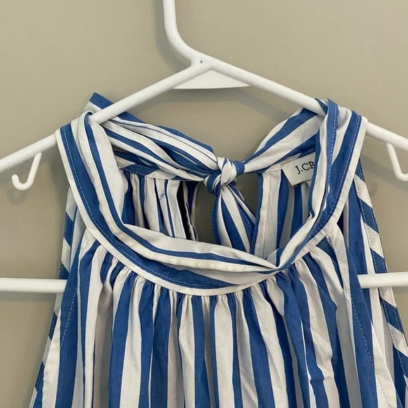 J. Crew Blue and White Striped Jumpsuit - Picture 9 of 13
